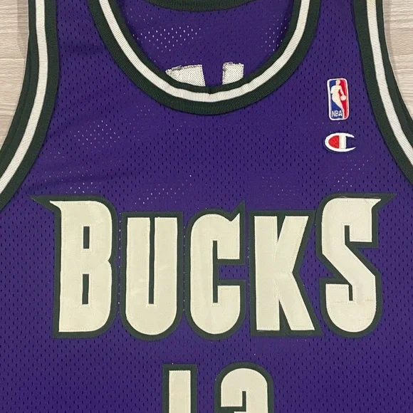 Vintage 90s Milwaukee Bucks Glenn Robinson #13 Champion Jersey Men’s Size 44
